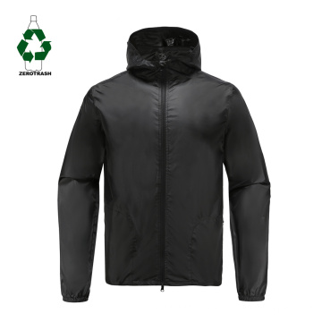 Waterproof Man Sustainable Rpet Material Sport Soft Shell Recycle Black Workout Eco Friendly Jacket For Coat